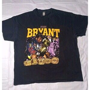 Kobe Bryant 5 Rings Tribute  T-ShirtMen’s Size XL